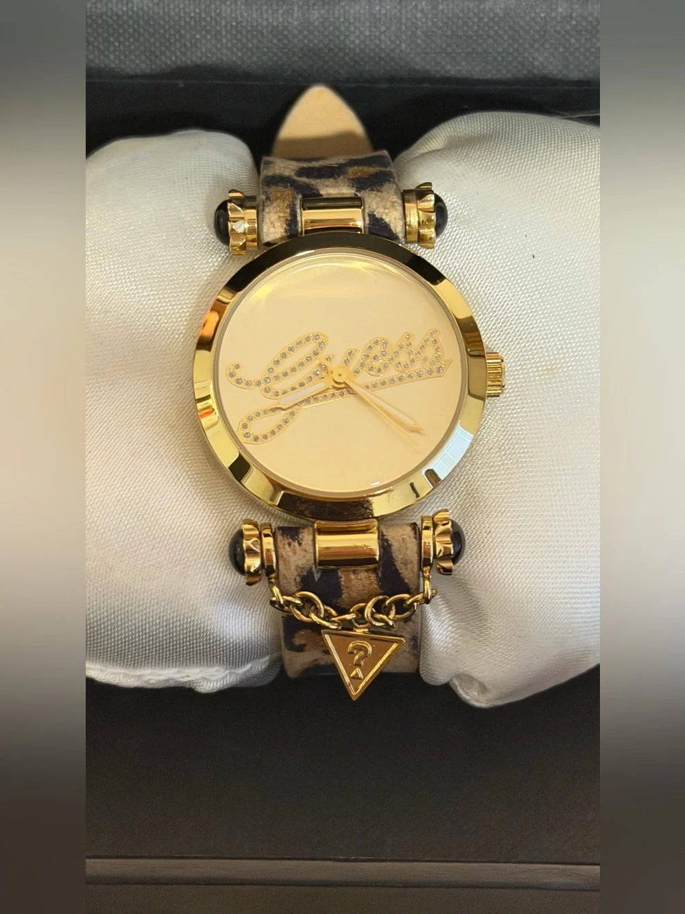 Guess Black Watch Accessory Box with Gold Logo